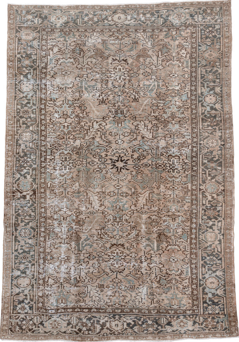 Antique Heriz Area Rug (7' x 10')